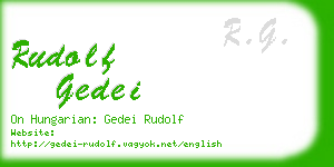 rudolf gedei business card